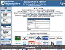 Tablet Screenshot of luebeck-adressbuch.de